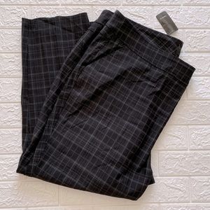 Plaid ankle trouser